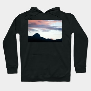 A crescent moon over the Trotternish Ridge, Isle of Skye, Scotland Hoodie